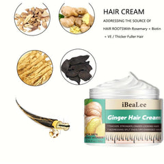 Ginger Hair Care Cream with Biotin & Vitamin for Thicker Hair