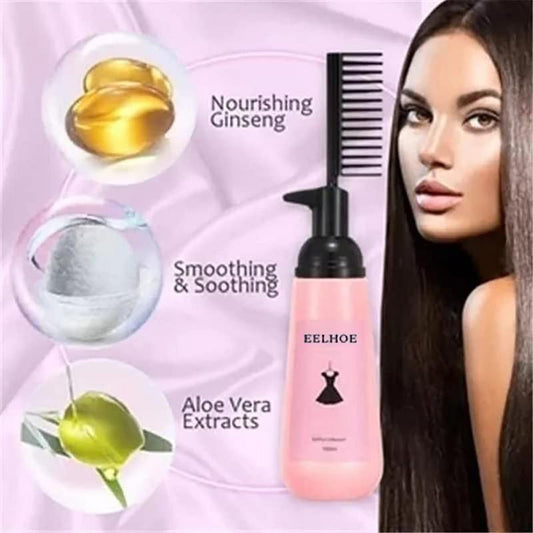 150ml Curly Hair Straightening Cream, Smoothing & Portable Styling Cream