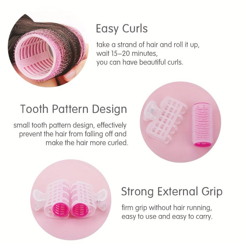 3pcs Plastic Hair Curling Rollers DIY Heatless Styling Tools