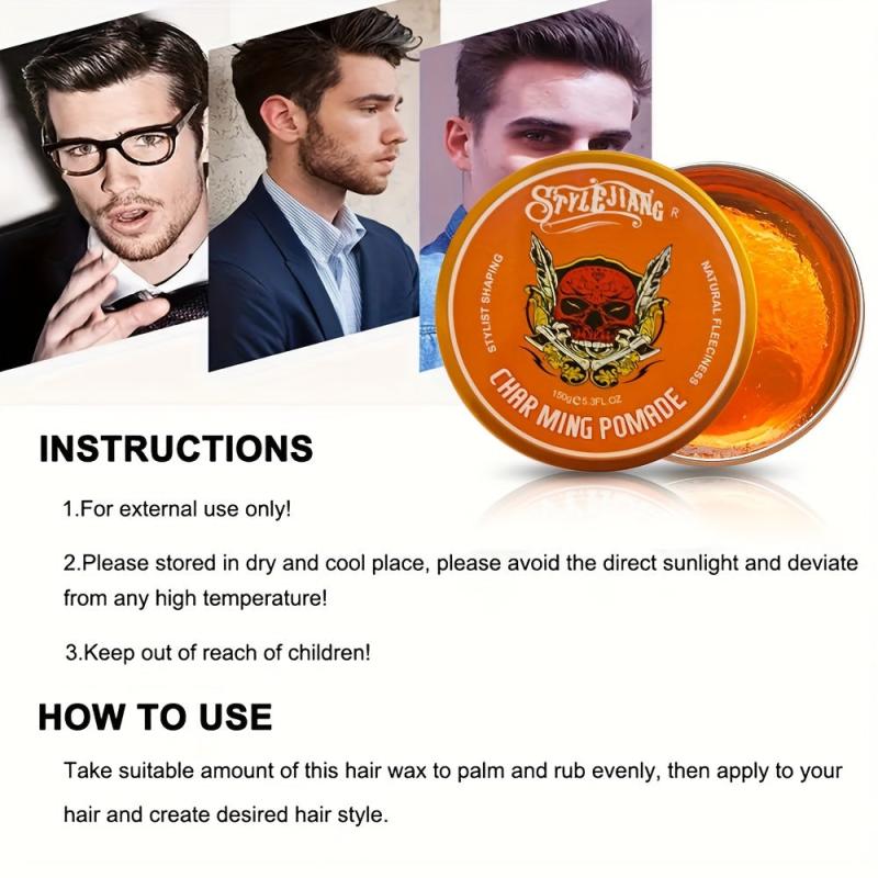 Colorful Men's Styling Wax Long-Lasting Hair Gel