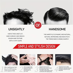Colorful Men's Styling Wax Long-Lasting Hair Gel