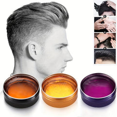 Colorful Men's Styling Wax Long-Lasting Hair Gel