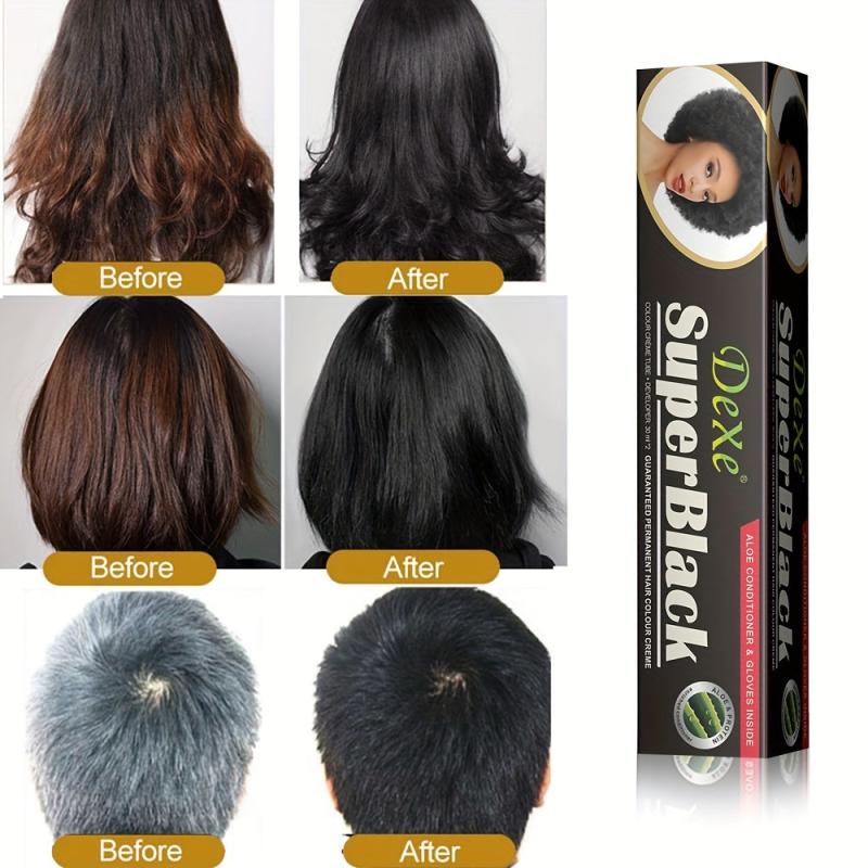 Black Hair Dye Cream & One Wash Shampoo
