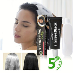 Black Hair Dye Cream & One Wash Shampoo