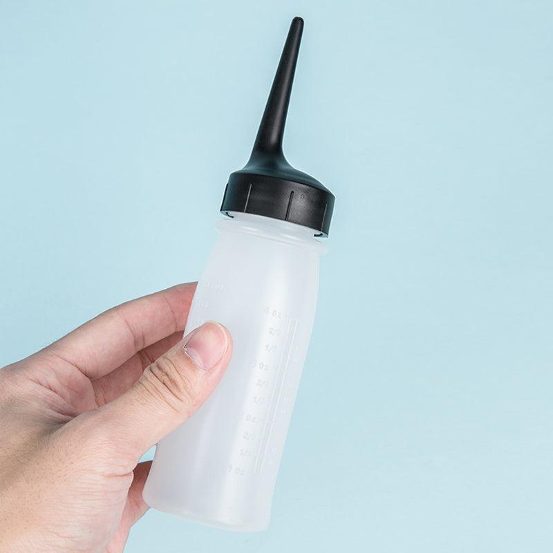 2PCS Clear Plastic Dye Squeeze Applicator Hair Bottle Set