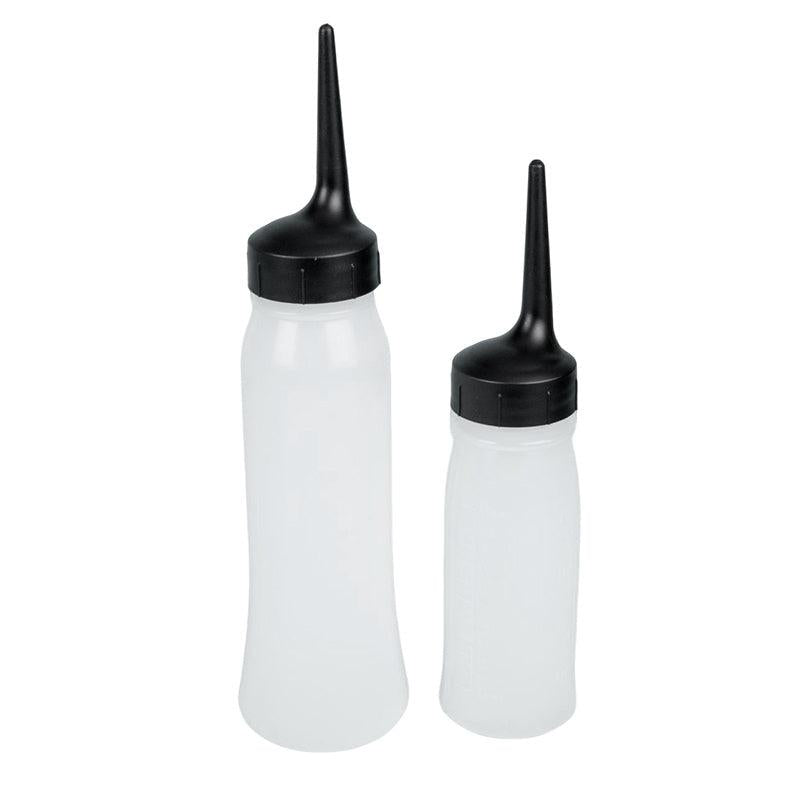 2PCS Clear Plastic Dye Squeeze Applicator Hair Bottle Set