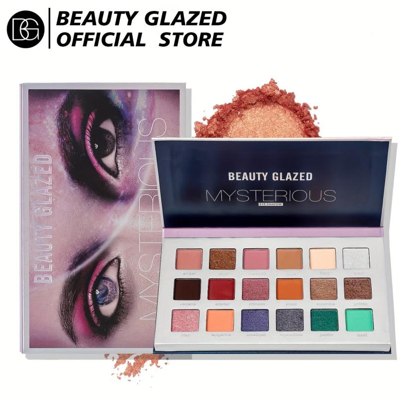 18-Color Eyeshadow Palette Matte Pearly Sequins Finish