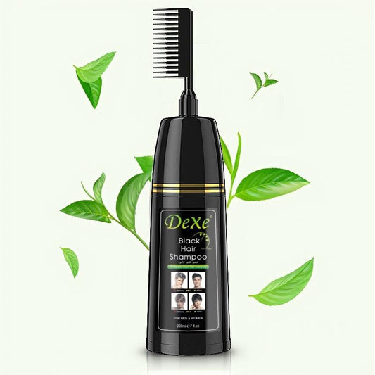 Gray Hair Shampoo Comb - Semi-Permanent Hair Dye for Men and Women