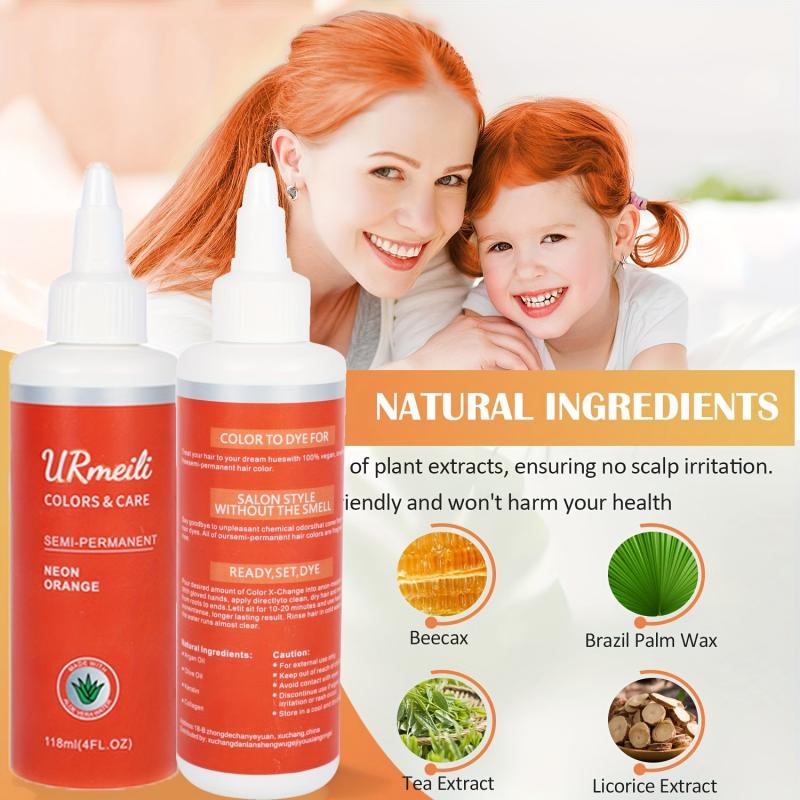 Full Coverage Hair Dye Cream Halloween Non sticky Hair Healing Dye 118ml
