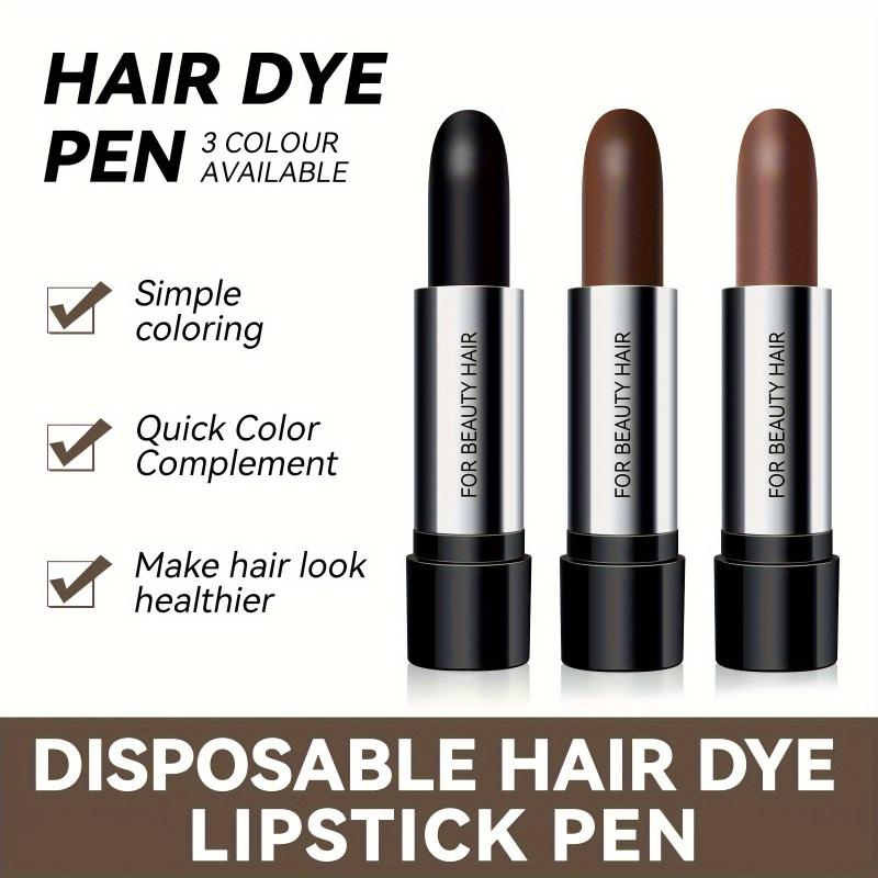 Portable Disposable Hair Pen Quick Hair Dye Stick Cover Gray Hair