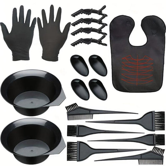 26pcs Hair Coloring Tool Kit Set Beauty Hairdressing Supplies DIY Hair Dye Kit