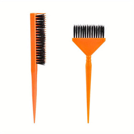 Hair Dye Brush & Fluffy Hair Brush Set