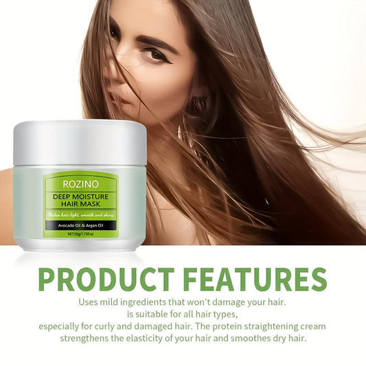 Avocado Argan Hair Film Mask Pure Natural Soft Hair Smoothing Hair Care Mask