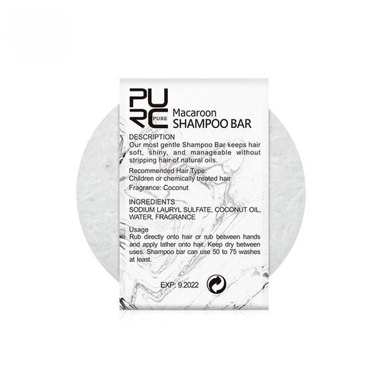 Macaroon Hair Shampoo Bar Plant Extract Soap Healthy Hair