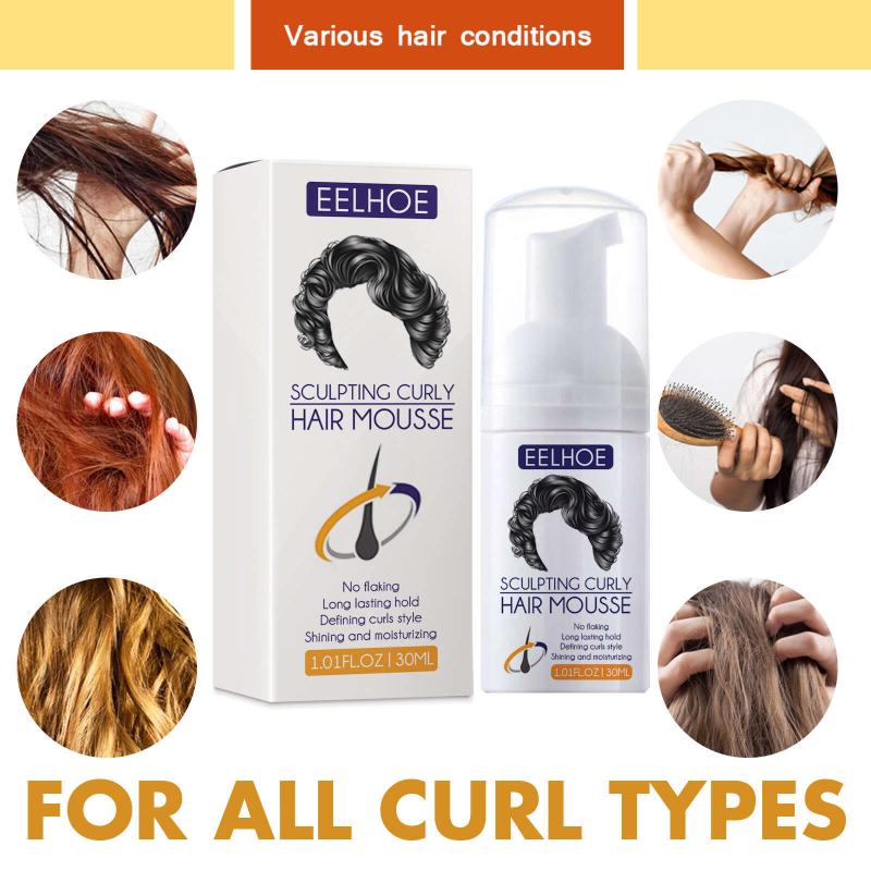 Moist & Bounce Hair Styling Mousse Frizz Control Natural Curl Boost