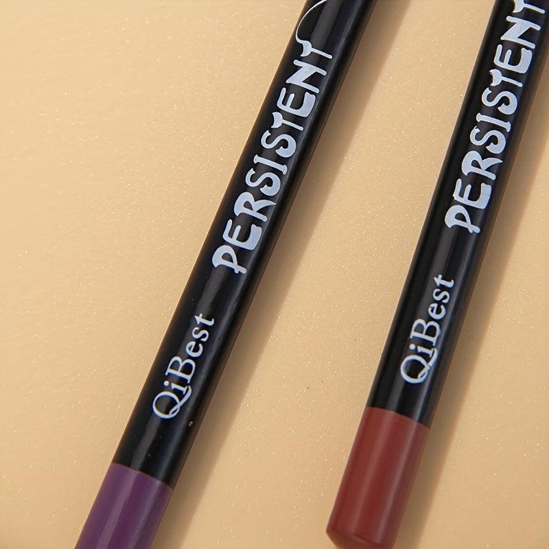 Smudge Proof Lip Liner Set Waterproof Long Lasting Pencil Kit