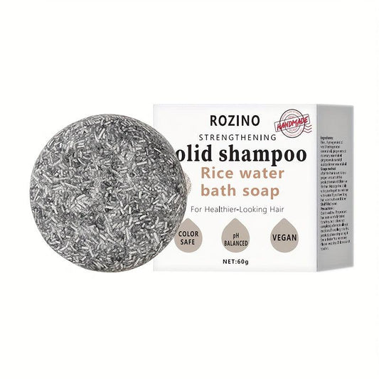 Rice Water Bath Soap Shampoo Cake Silicone Control Refreshing Hair