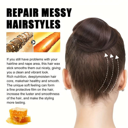 Hair Styling Wax Stick Rod Non greasy Hair Finish Anti frizz Natural Extract