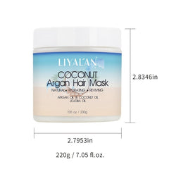 LIYALAN Argan Hair Mask Professional Moisturizing Repair 200g