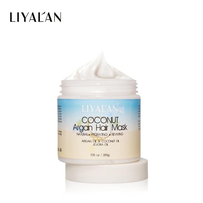 LIYALAN Argan Hair Mask Professional Moisturizing Repair 200g