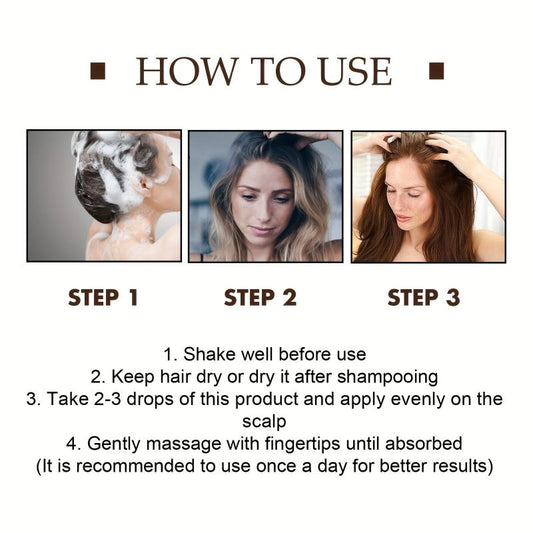 Hair Care Serum Strengthens and Protects Hair Roots