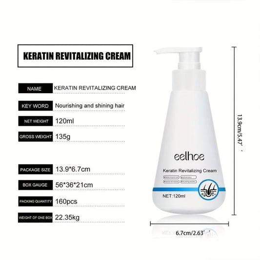 120ml Keratin Revitalizing Cream Hair Conditioner