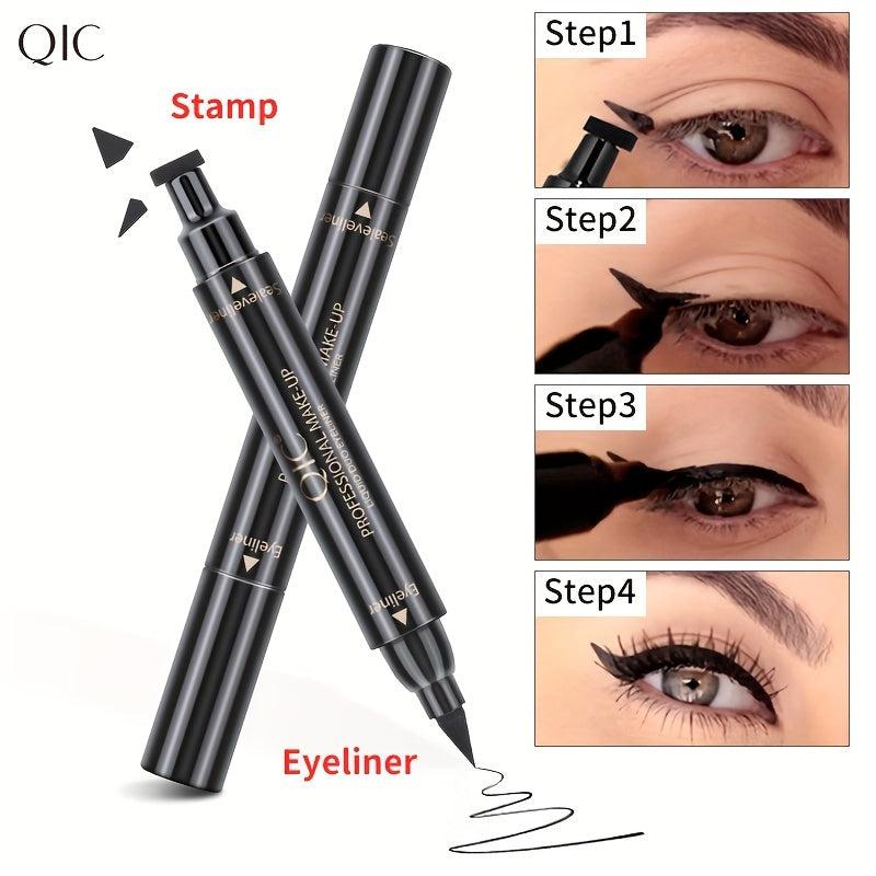 Waterproof Double Headed Eyeliner Pen for Triangle Wing and Charming Tail