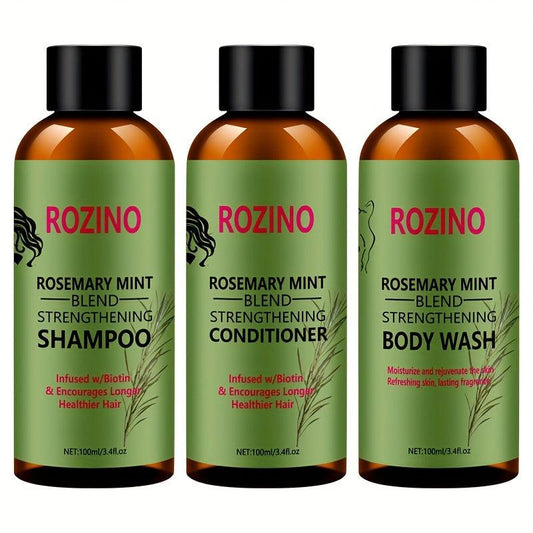 Rosemary Mint Hair Care Set for Cleansing, Balancing, and Moisturizing
