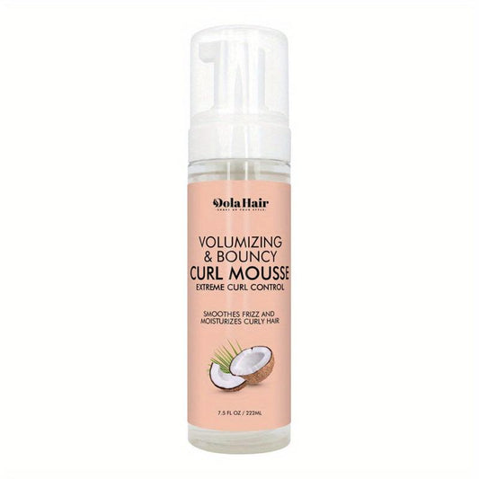 Coconut Hibiscus Curl Mousse with Shea Butter Frizz Control Hair Styling Mousse