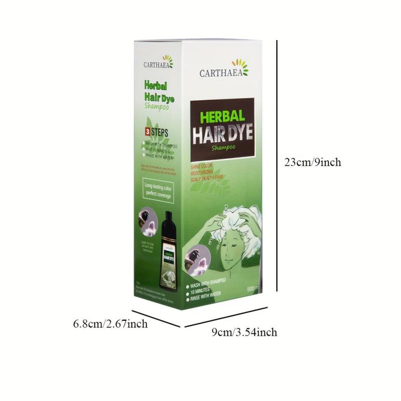 500ml Hair Dye Shampoo 3 In 1 For Gray Hair Coverage Instant Hair Shampoo