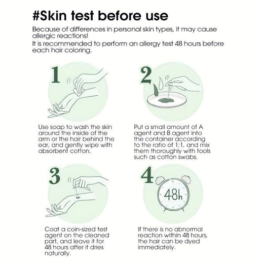 Plant Extract Hair Dye Cream + Comb Applicator