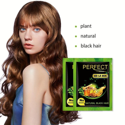 Natural Hair Dye Shampoo for Men and Women - Lasts 30 Days