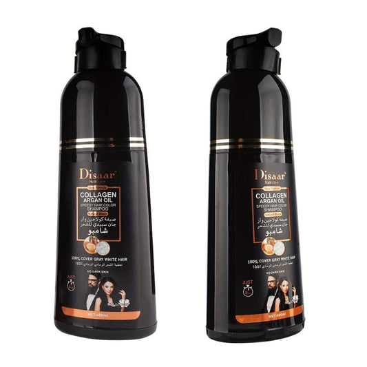 400ml Collagen Argan Hair Shampoo - Botanical Hair Dye Shampoo