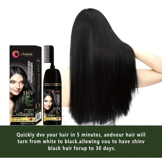 Professional Argan Hair Dye Shampoo for Non-irritating Bubble Dyeing