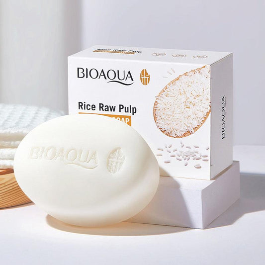 Natural Rice Soap for Daily Face and Body Care