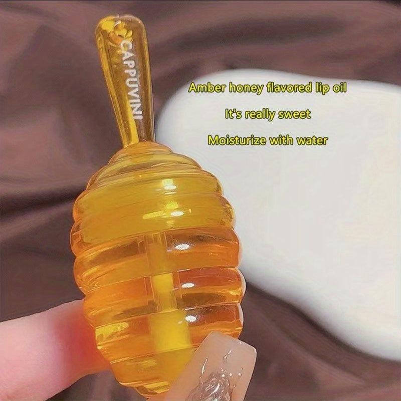 Honey Jar Lip Honey Lip Care Lipstick Peach Flavor Long Lasting Moisturizing