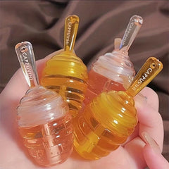 Honey Jar Lip Honey Lip Care Lipstick Peach Flavor Long Lasting Moisturizing