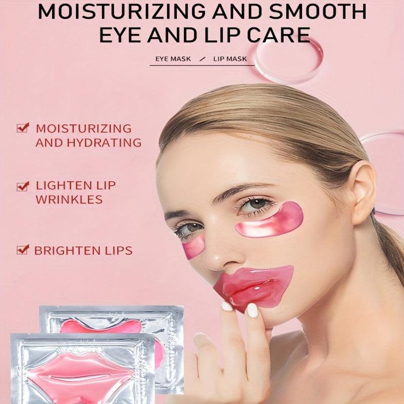 Pink Crystal Lip & Eye Mask Combo
