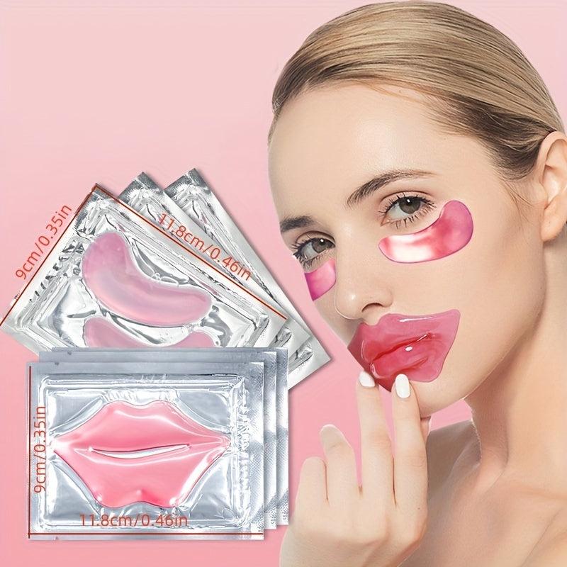Pink Crystal Lip & Eye Mask Combo