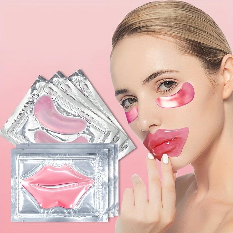 Pink Crystal Lip & Eye Mask Combo