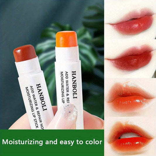 Moisturizing Lip Balm & Orange Lipstick Duo