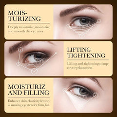 40g Golden Hyaluronic Acid Eye Cream for Moisturized Skin & Smooth Fine Lines
