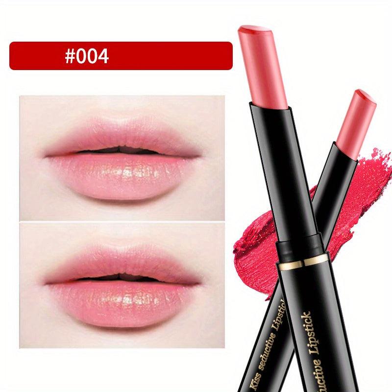6 Slim Tube Lip Balm Lipstick Long Lasting Waterproof Durable Nude Gloss