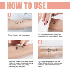 Ink-Removing Tattoo Cream Moisturizing Formula