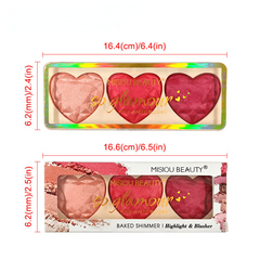 Vegan Matte Blush Palette High Pigment Long Lasting Smooth & Soft