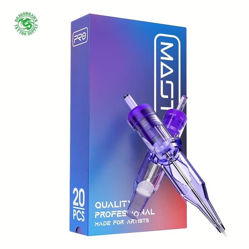 20pcs Disposable Tattoo Pro Cartridge Needles Round Liner Standard Size
