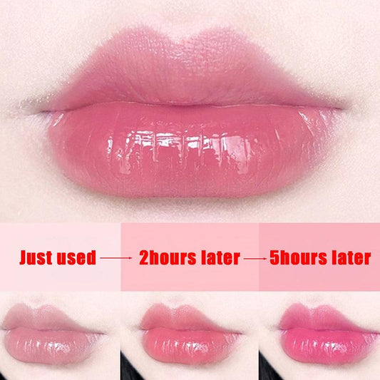 Peach Temperature Changing Lipstick with Vitamin E Moisturizing Waterproof