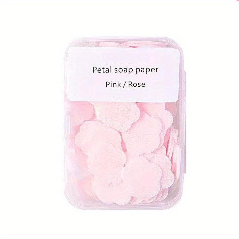 Soap Flakes Petals Travel Portable Hand Washing Soap Paper Soap