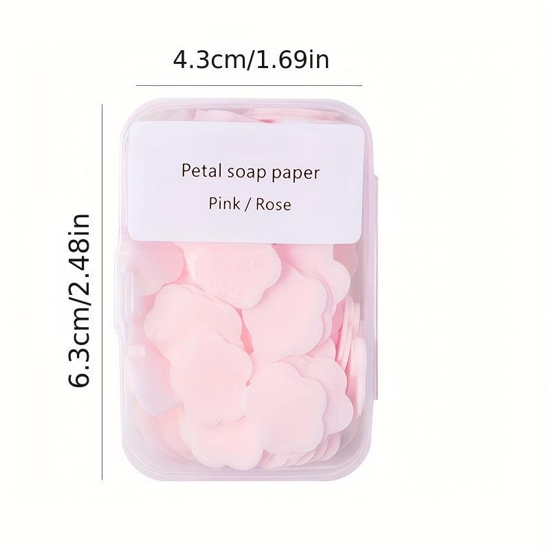 Soap Flakes Petals Travel Portable Hand Washing Soap Paper Soap