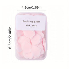 Soap Flakes Petals Travel Portable Hand Washing Soap Paper Soap